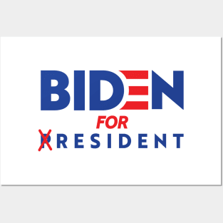 BIDEN FOR RESIDENT FUNNY TRUMP CAMPAIGN Posters and Art